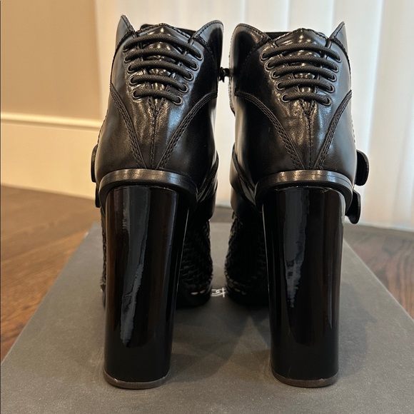 Proenza Schouler Black Open Toe High Heel Booties Size 38 NIB - Picture 5 of 15